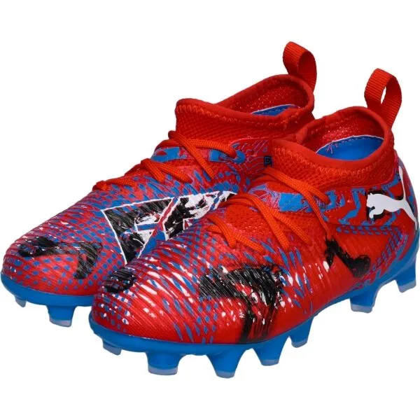Puma FUTURE 8 MATCH PLAYMAKERS FG/AG JR Detské kopačky, červená, veľkosť 33