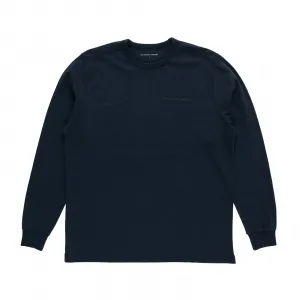 Pop Trading Company Logo Longsleeve T-Shirt "Navy" (POPAW25-02-016)