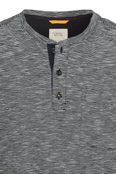 Tričko Camel Active Henley 1/2 Arm Dark Indigo