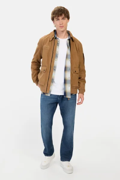 Bunda Camel Active Leather Blouson Sand