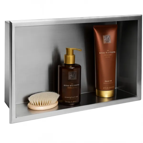 REA - Zápustná polica pre vstavanie 30x45 brúsený nerez REA-05601