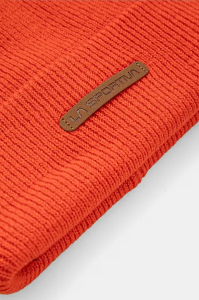 Čiapka LA Sportiva Boulder oranžová farba, z hrubej pleteniny, vlnená, Y63322322