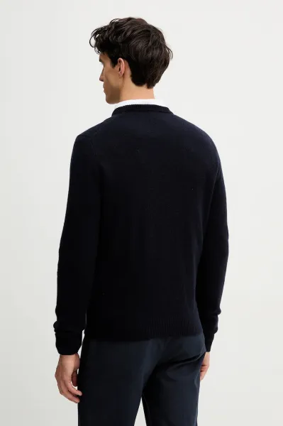 Sveter Hackett London Harry Knit Crew Midnight Blue