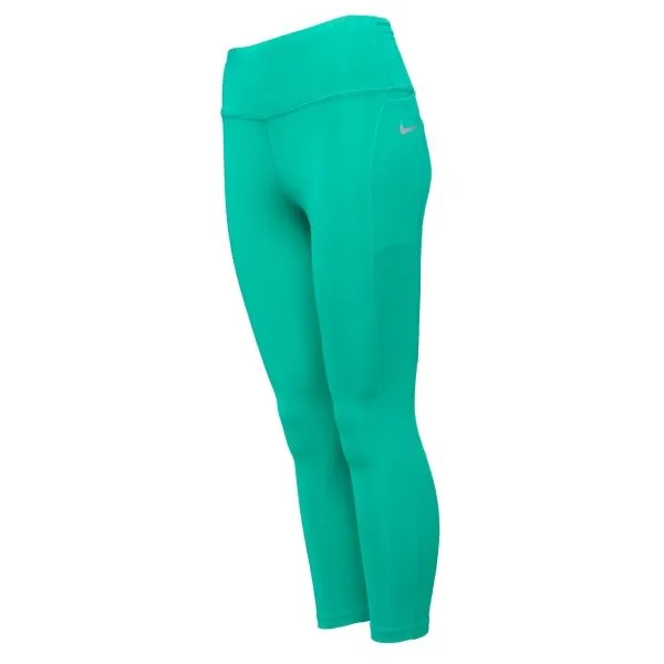 Nike DF FAST CROP W Dámske bežecké legíny, zelená, veľkosť