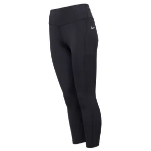 Nike DF FAST CROP W Dámske bežecké legíny, čierna, veľkosť