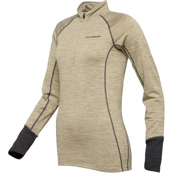 TRIMM CLINIC LADY Dámska mikina, khaki, veľkosť