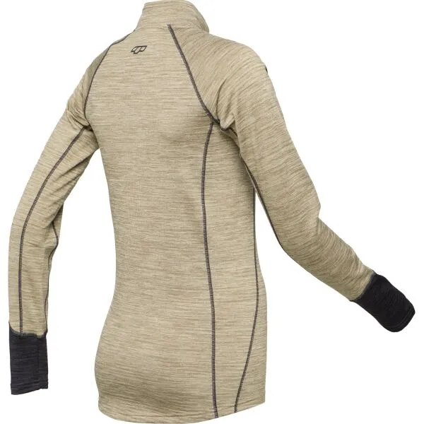 TRIMM CLINIC LADY Dámska mikina, khaki, veľkosť
