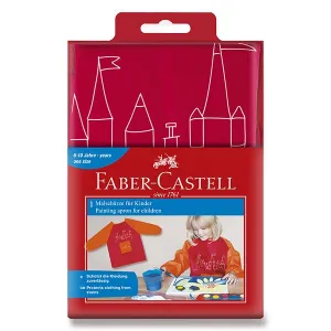 Výtvarná zásterka Faber-Castell - červená