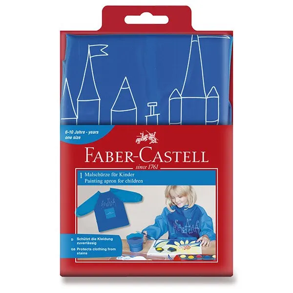 Výtvarná zásterka Faber-Castell - modrá