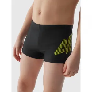 Chlapčenské plavky 4F JUNIOR SWIMMING TRUNKS-JWSS24USWTM021-20S-DEEP BLACK