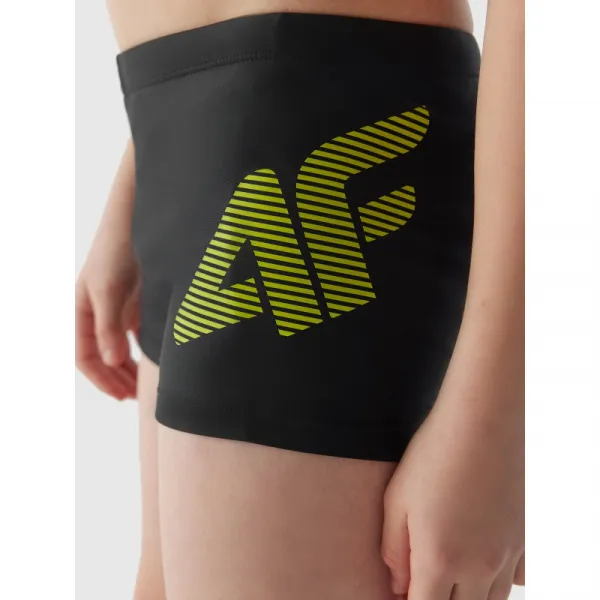 Chlapčenské plavky 4F JUNIOR SWIMMING TRUNKS-JWSS24USWTM021-20S-DEEP BLACK