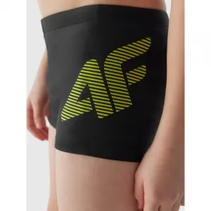 Chlapčenské plavky 4F JUNIOR SWIMMING TRUNKS-JWSS24USWTM021-20S-DEEP BLACK