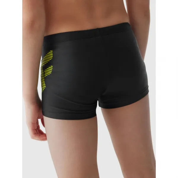 Chlapčenské plavky 4F JUNIOR SWIMMING TRUNKS-JWSS24USWTM021-20S-DEEP BLACK