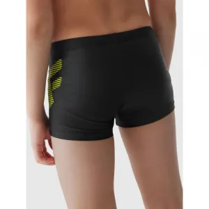 Chlapčenské plavky 4F JUNIOR SWIMMING TRUNKS-JWSS24USWTM021-20S-DEEP BLACK