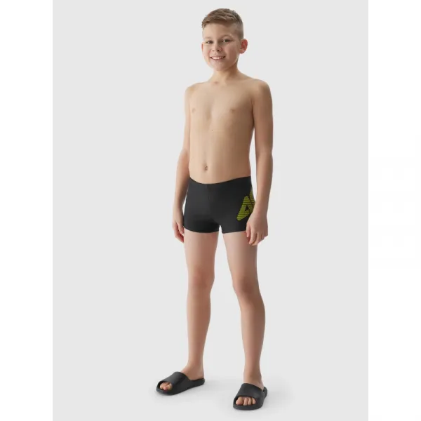 Chlapčenské plavky 4F JUNIOR SWIMMING TRUNKS-JWSS24USWTM021-20S-DEEP BLACK