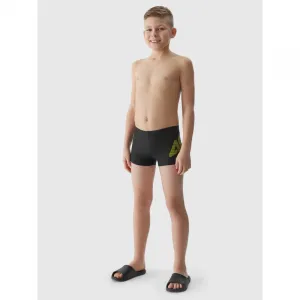 Chlapčenské plavky 4F JUNIOR SWIMMING TRUNKS-JWSS24USWTM021-20S-DEEP BLACK