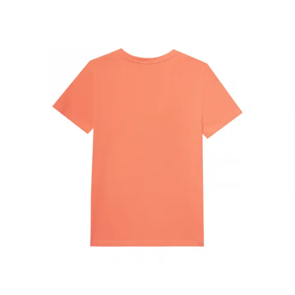 Chlapčenské tričko s krátkym rukávom 4F JUNIOR TSHIRT-JWSS24TTSHM1137-70N-ORANGE NEON