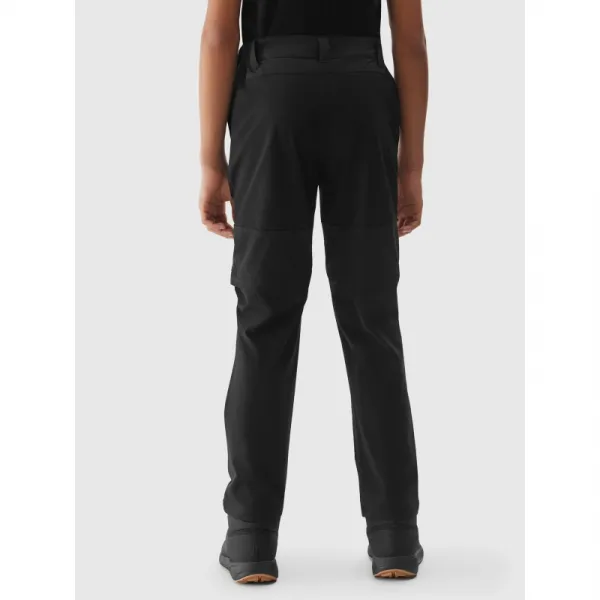 Dievčenské turistické nohavice 4F JUNIOR TROUSERS FNK-JWSS24TFTRF494-21S-BLACK