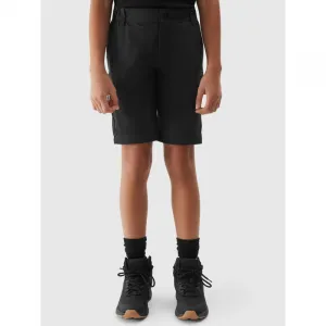 Dievčenské turistické nohavice 4F JUNIOR TROUSERS FNK-JWSS24TFTRF494-21S-BLACK