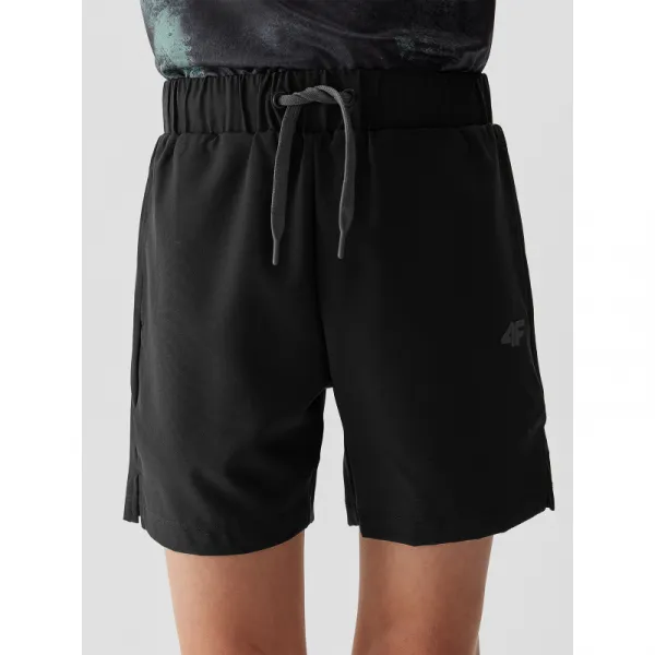 Chlapčenské tréningové kraťasy 4F JUNIOR SHORTS FNK-JWSS24TFSHM483-20S-DEEP BLACK