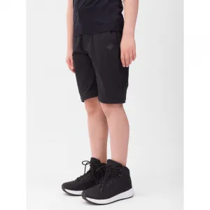 Dievčenské turistické nohavice 4F JUNIOR TROUSERS FNK-JWSS24TFTRF494-21S-BLACK