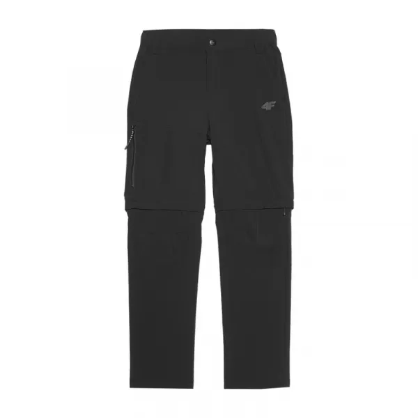 Dievčenské turistické nohavice 4F JUNIOR TROUSERS FNK-JWSS24TFTRF494-21S-BLACK