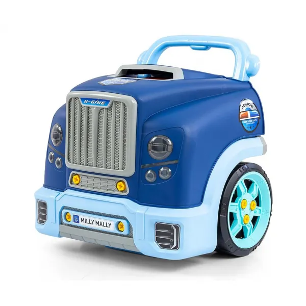 Realistický model prednej časti auta s otváracou kapotou Milly Mally N-GINE blue