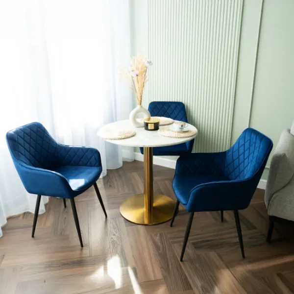 Jedálenská stolička HAVANA VELVET granátová