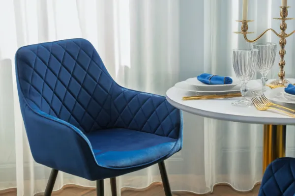 Jedálenská stolička HAVANA VELVET granátová
