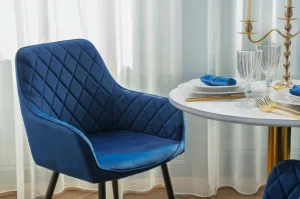 Jedálenská stolička HAVANA VELVET granátová