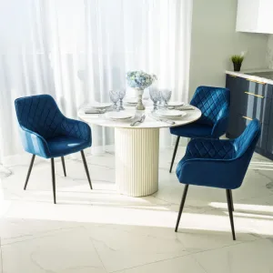 Jedálenská stolička HAVANA VELVET granátová