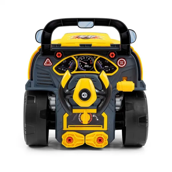 Realistický model prednej časti auta s otváracou kapotou Milly Mally N-GINE yellow