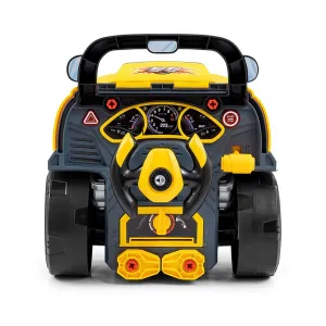 Realistický model prednej časti auta s otváracou kapotou Milly Mally N-GINE yellow