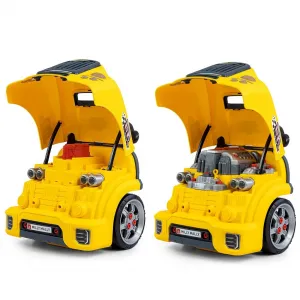Realistický model prednej časti auta s otváracou kapotou Milly Mally N-GINE yellow