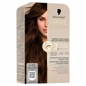 Schwarzkopf Creme Supreme permanentná farba na vlasy odtieň 5-60 Svetlá čokoládová hnedá 60 ml