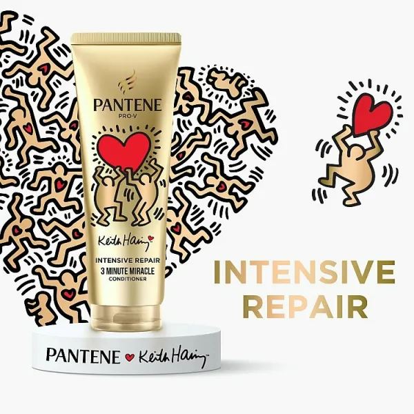 Pantene x Keith Haring umelecká edícia kondicionér 220 ml. Suché poškodené vlasy 1ks