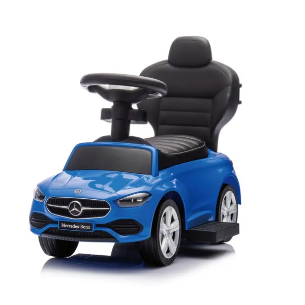 Detské odrážadlo s vodiacou tyčou MERCEDES C-Class Deluxe Milly Mally Blue