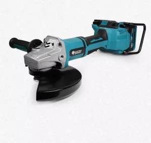 AMOEBA Bez uhlíková uhlová akumulátorová brúska 180mm 3000W 6000 otáčok. Verzia 2 x batérie a nabíjačka vhodná pre batérie MAKITA 18V
