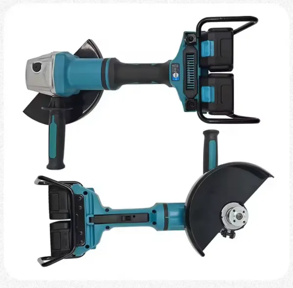 AMOEBA Bez uhlíková uhlová akumulátorová brúska 180mm 3000W 6000 otáčok. Verzia 2 x batérie a nabíjačka vhodná pre batérie MAKITA 18V