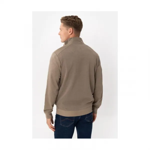 Pánska mikina so zipsom VOLCANO B-WILL-102-BEIGE