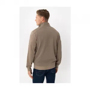 Pánska mikina so zipsom VOLCANO B-WILL-102-BEIGE