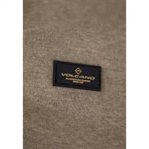 Pánska mikina so zipsom VOLCANO B-WILL-102-BEIGE