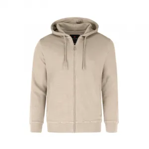Pánska mikina so zipsom VOLCANO B-LERMO-102-BEIGE