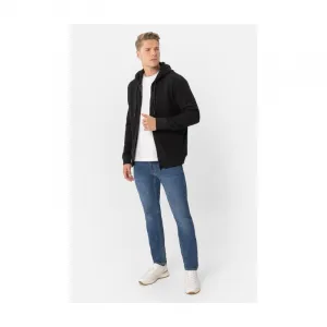 Pánska mikina so zipsom VOLCANO B-LERMO-700-BLACK
