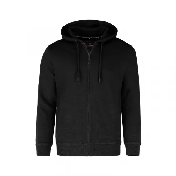 Pánska mikina so zipsom VOLCANO B-LERMO-700-BLACK