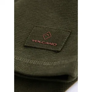 Pánske tričko s dlhým rukávom VOLCANO L-AZUX-302-KHAKI