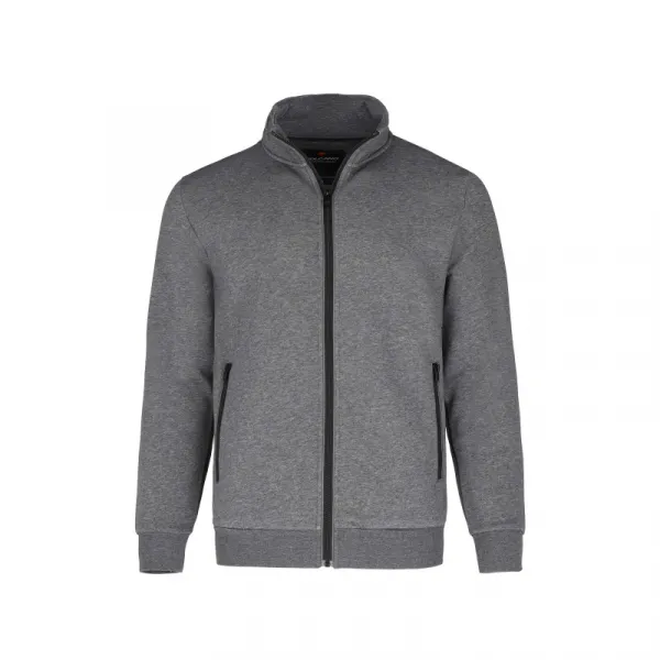 Pánska mikina so zipsom VOLCANO B-LIPSO-702M-GREY MEL