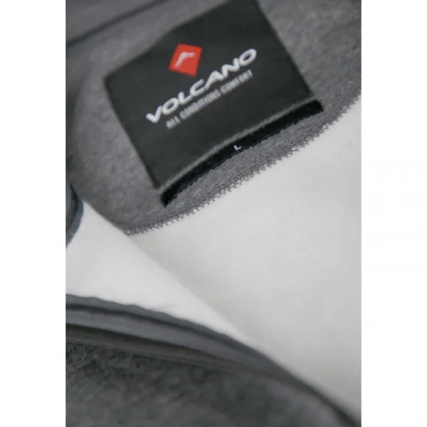 Pánska mikina so zipsom VOLCANO B-LIPSO-702M-GREY MEL
