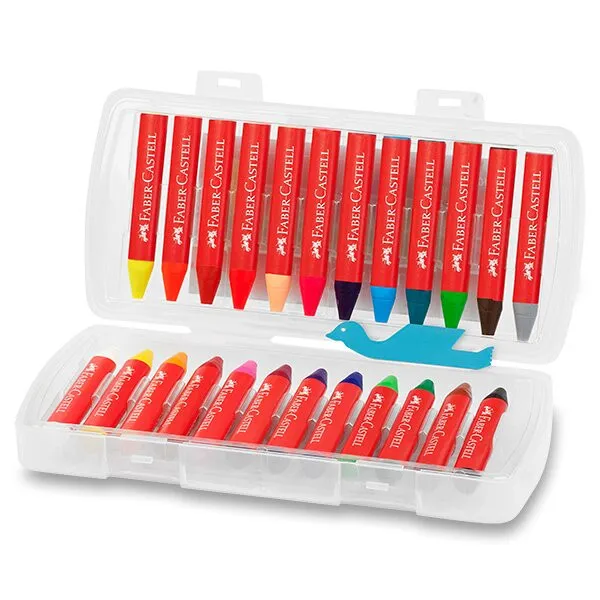 Voskovky Faber-Castell trojhranné Jumbo - 24 farieb
