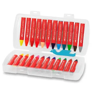 Voskovky Faber-Castell trojhranné Jumbo - 24 farieb
